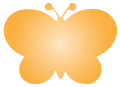 orange butterfly icon